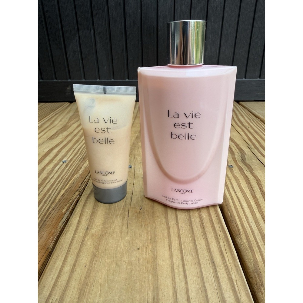 Lancome La Vie Est Belle Fragrance Body Lotion 6.7oz/200ml And 1.6oz/ 50ml